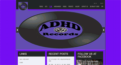 Desktop Screenshot of adhdrecords.com